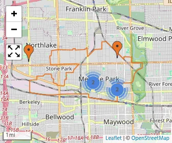 Area schools map